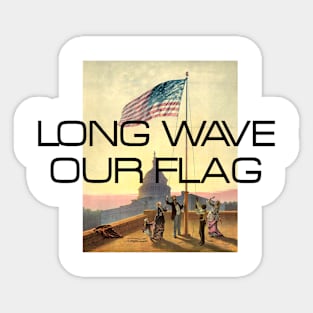 Long Wave Our Flag Sticker